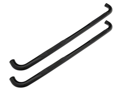 Barricade 3-Inch 90 Degree Bent End Side Step Bars; Black (17-25 F-250 Super Duty SuperCab)