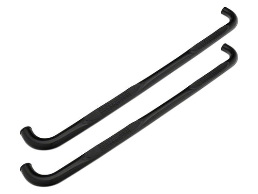 Barricade 3-Inch 90 Degree Bent End Side Step Bars; Black (17-25 F-250 Super Duty SuperCab)
