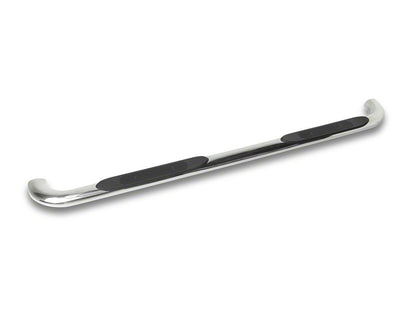 Barricade 4-Inch Oval 90 Degree Bent End Side Step Bars; Stainless Steel (17-25 F-250 Super Duty SuperCrew)