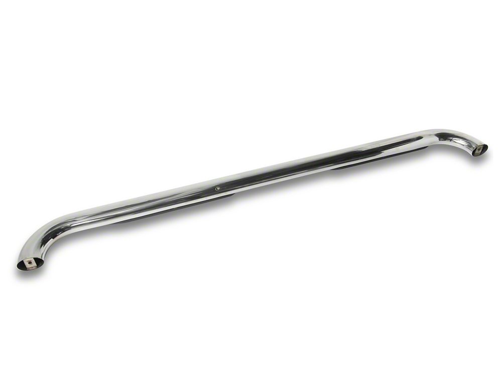 Barricade 4-Inch Oval 90 Degree Bent End Side Step Bars; Stainless Steel (17-25 F-250 Super Duty SuperCrew)