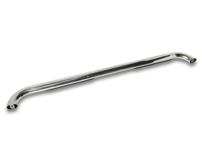 Barricade 4-Inch Oval 90 Degree Bent End Side Step Bars; Stainless Steel (17-25 F-250 Super Duty SuperCrew)