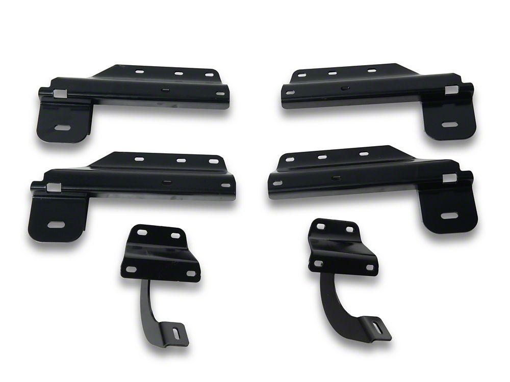 Barricade 4-Inch Oval 90 Degree Bent End Side Step Bars; Stainless Steel (17-25 F-250 Super Duty SuperCrew)