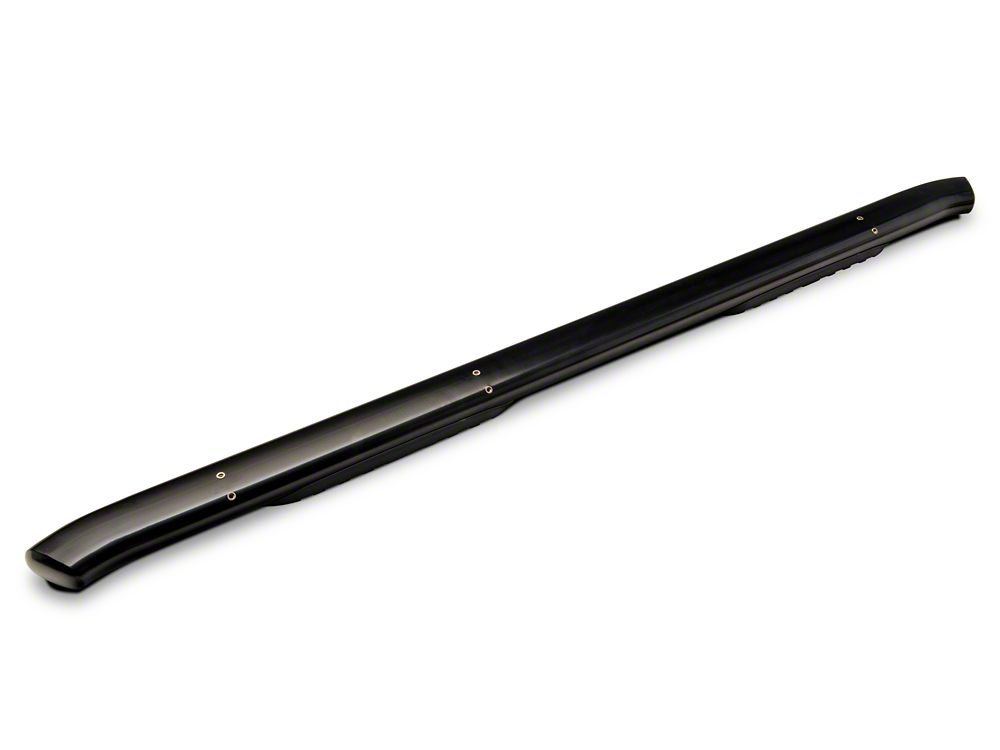 Barricade 5-Inch Oval 60 Degree Bent End Side Step Bars; Black (17-25 F-250 Super Duty SuperCrew)