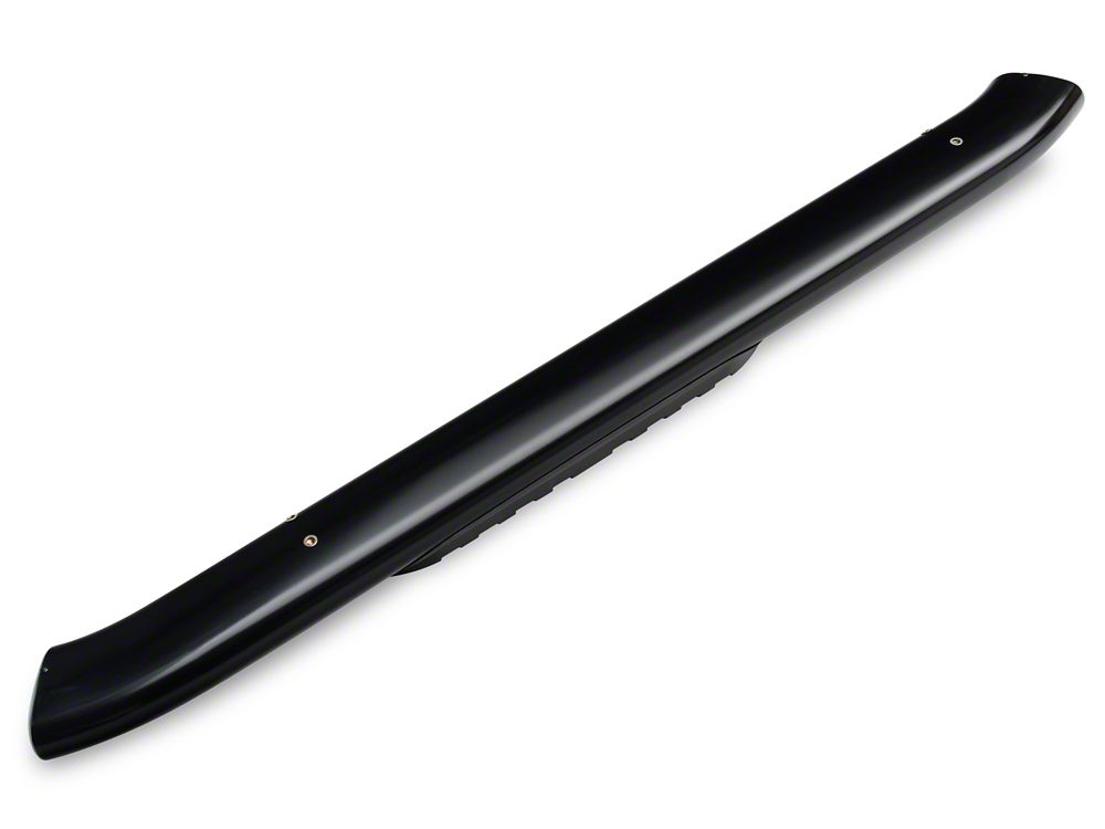 Barricade 5-Inch Oval 60 Degree Bent End Side Step Bars; Black (17-25 F-250 Super Duty Regular Cab)