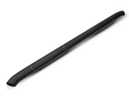 Barricade 5-Inch Oval 60 Degree Bent End Side Step Bars; Black (17-25 F-250 Super Duty SuperCab)