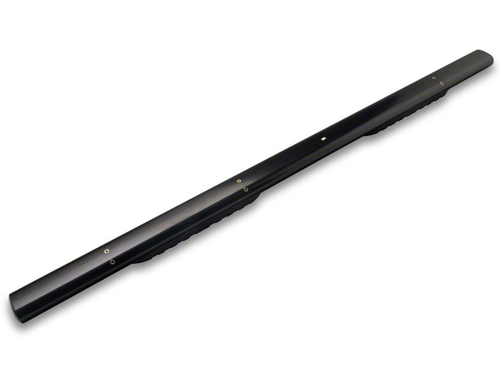 Barricade 5-Inch Oval Straight End Side Step Bars; Black (17-25 F-250 Super Duty SuperCrew)