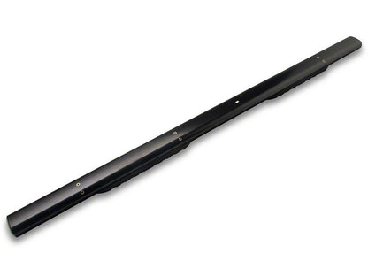 Barricade 5-Inch Oval Straight End Side Step Bars; Black (17-25 F-250 Super Duty SuperCrew)