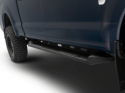 Barricade Steel Running Boards; Black (17-25 F-250 Super Duty SuperCrew)