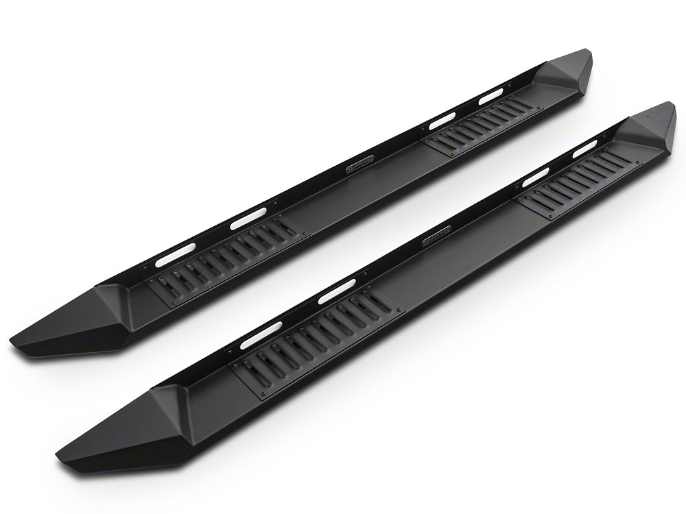 Barricade Steel Running Boards; Black (17-25 F-250 Super Duty SuperCab)