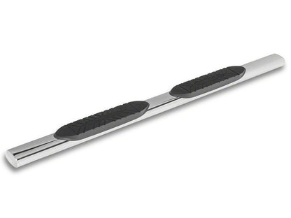 Barricade E-Series 5-Inch Straight End Side Step Bars; Stainless Steel (17-25 F-250 Super Duty SuperCab)