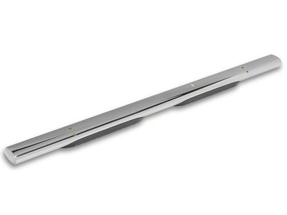 Barricade E-Series 5-Inch Straight End Side Step Bars; Stainless Steel (17-25 F-250 Super Duty SuperCab)