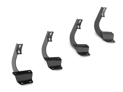 Barricade E-Series 5-Inch Straight End Side Step Bars; Stainless Steel (17-25 F-250 Super Duty SuperCab)