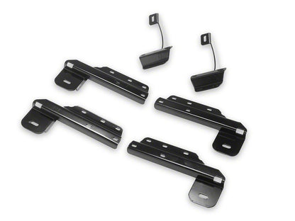 Barricade E-Series 3-Inch Side Step Bars with 90 Degree Bent Ends; Black (17-25 F-250 Super Duty SuperCrew)