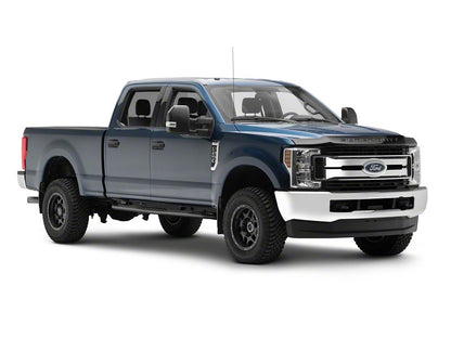 Barricade E-Series 3-Inch Side Step Bars with 90 Degree Bent Ends; Black (17-25 F-250 Super Duty SuperCrew)