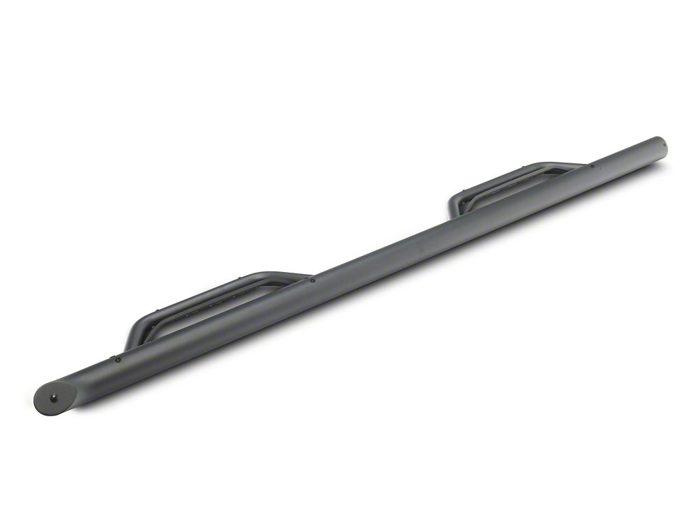 Barricade Tubular Drop Steps; Fine Textured Black Finish (17-25 F-250 Super Duty SuperCrew)