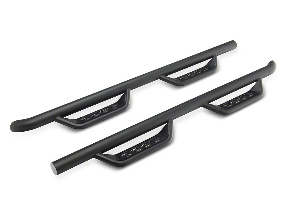 Barricade Tubular Drop Steps; Fine Textured Black Finish (17-25 F-250 Super Duty SuperCab)