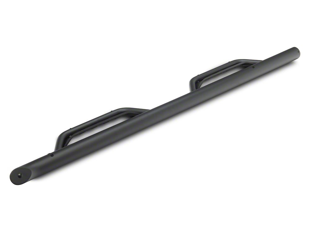 Barricade Tubular Drop Steps; Fine Textured Black Finish (17-25 F-250 Super Duty SuperCab)