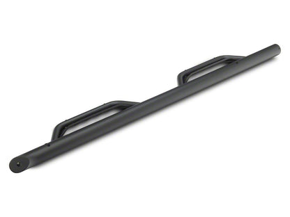 Barricade Tubular Drop Steps; Fine Textured Black Finish (17-25 F-250 Super Duty SuperCab)