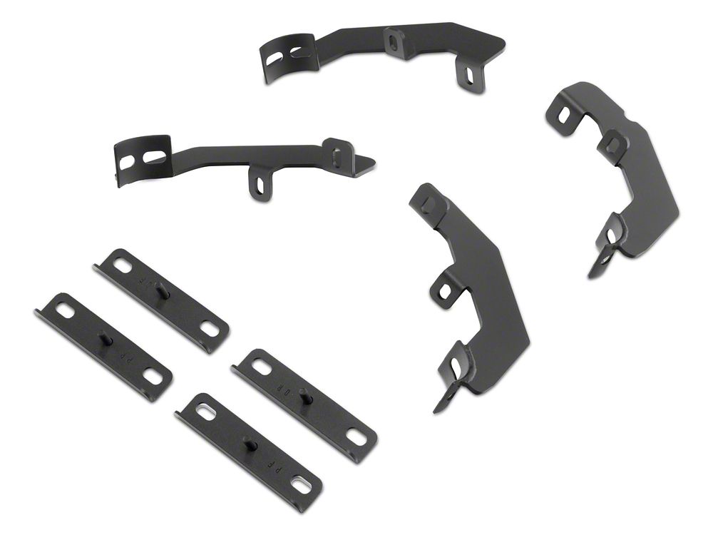 Barricade Tubular Drop Steps; Fine Textured Black Finish (17-25 F-250 Super Duty SuperCab)