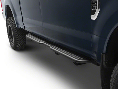 Barricade Formed HD Running Boards; Textured Black (17-25 F-250 Super Duty SuperCrew)