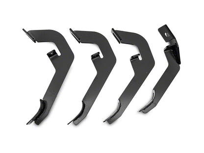 Barricade 5-Inch Oval Straight End Side Step Bars; Rocker Mount; Stainless Steel (07-19 Sierra 3500 HD Regular Cab)