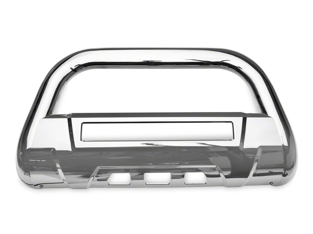 Barricade 3.50-Inch Bull Bar with Skid Plate and 20-Inch LED Light Bar; Stainless Steel (11-19 Sierra 3500 HD)