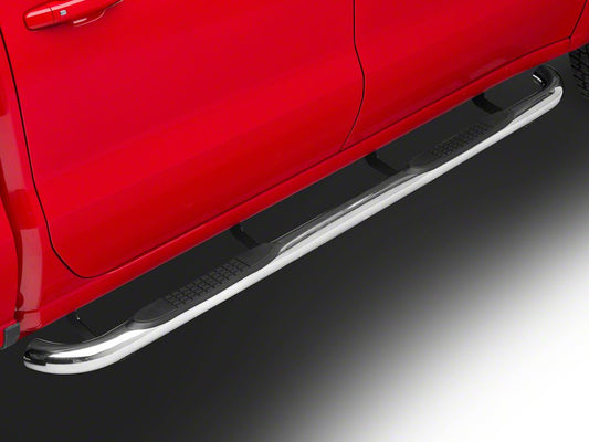 Barricade 3-Inch Side Step Bars; Stainless Steel (20-25 Sierra 3500 HD Crew Cab)