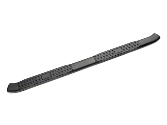 Barricade 5-Inch Oval Bent End Side Step Bars; Black (20-25 Sierra 3500 HD Double Cab)