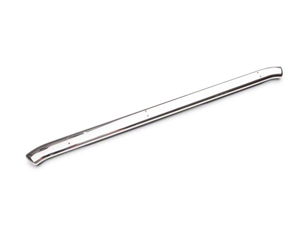 Barricade 5-Inch Oval Bent End Side Step Bars; Stainless Steel (20-25 Sierra 3500 HD Double Cab)