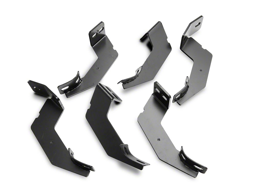 Barricade 5-Inch Oval Bent End Side Step Bars; Stainless Steel (20-25 Sierra 3500 HD Double Cab)