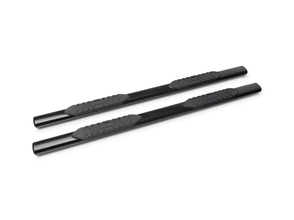 Barricade 5-Inch Oval Side Step Bars; Black (20-25 Sierra 3500 HD Crew Cab)
