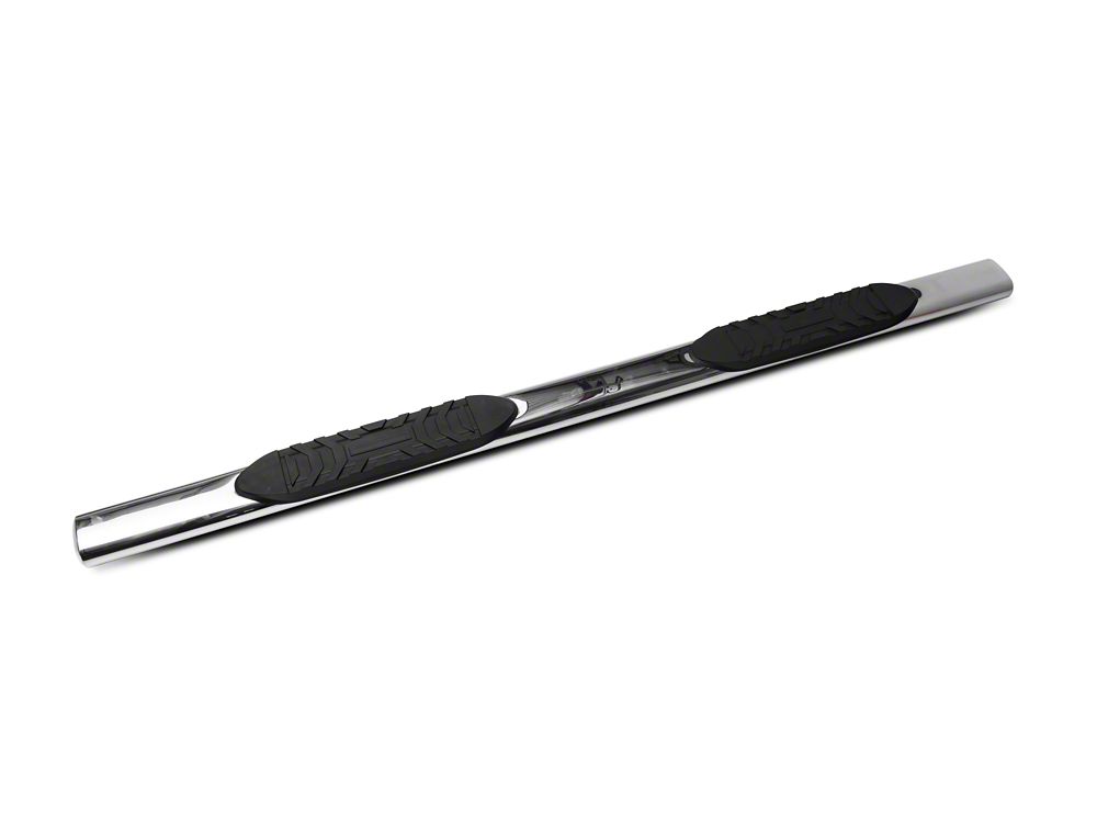 Barricade 5-Inch Oval Side Step Bars; Stainless Steel (20-25 Sierra 3500 HD Crew Cab)