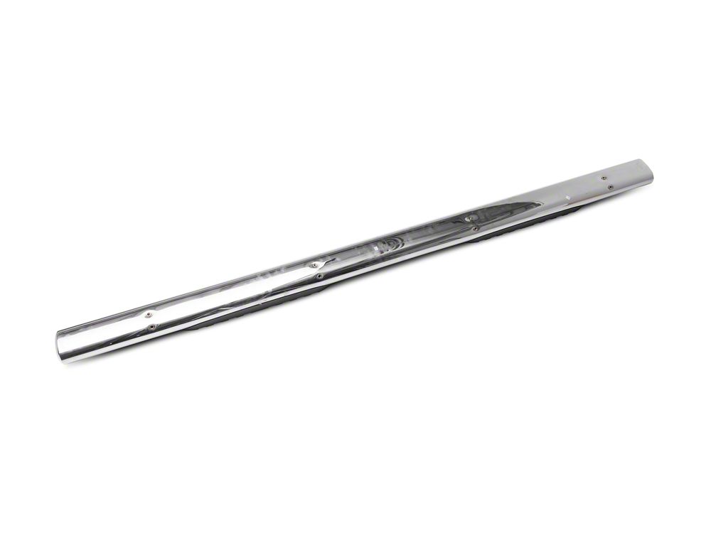 Barricade 5-Inch Oval Side Step Bars; Stainless Steel (20-25 Sierra 3500 HD Crew Cab)