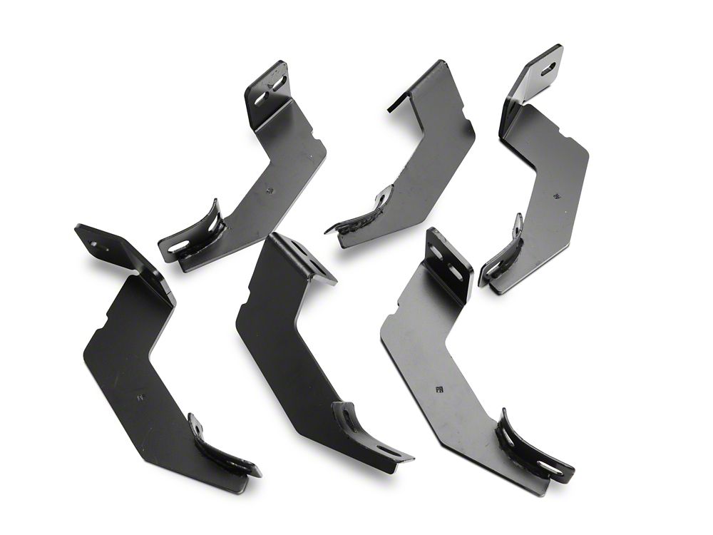 Barricade 5-Inch Oval Straight End Side Step Bars; Black (20-25 Sierra 3500 HD Double Cab)