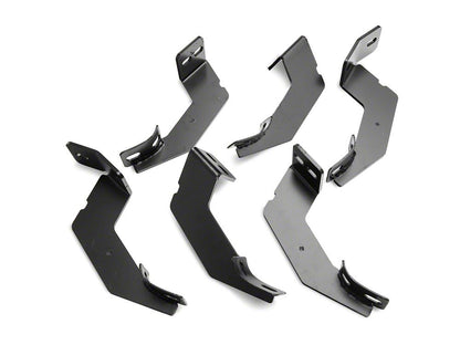 Barricade 5-Inch Oval Straight End Side Step Bars; Stainless Steel (20-25 Sierra 3500 HD Double Cab)
