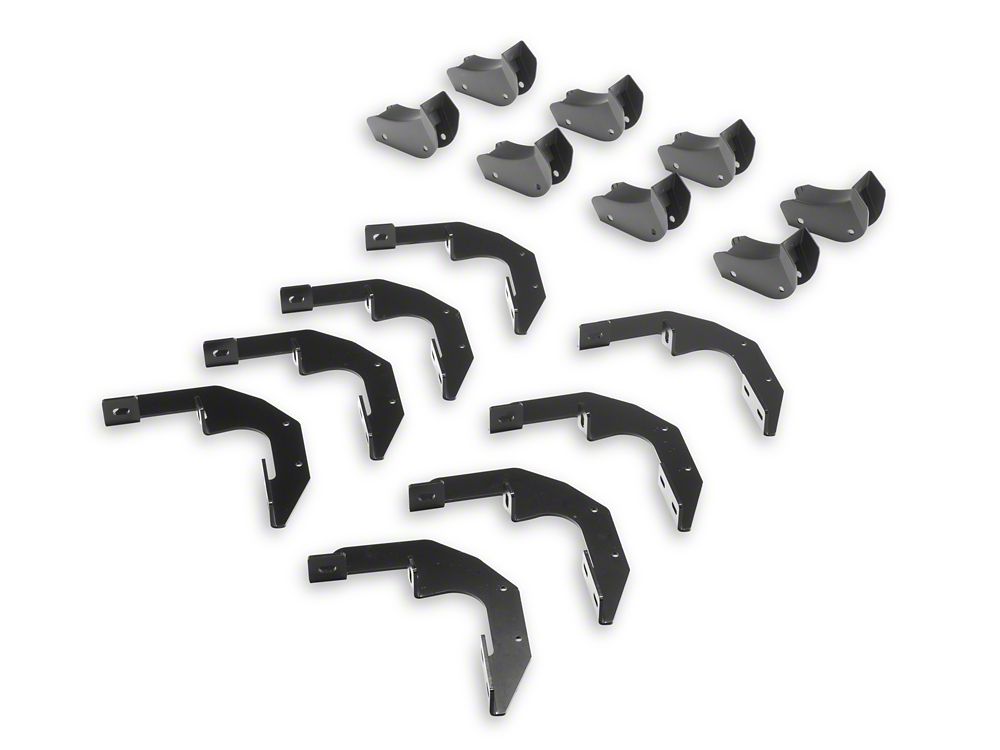 Barricade I4 Running Boards; Textured Black (20-25 Sierra 3500 HD Crew Cab)