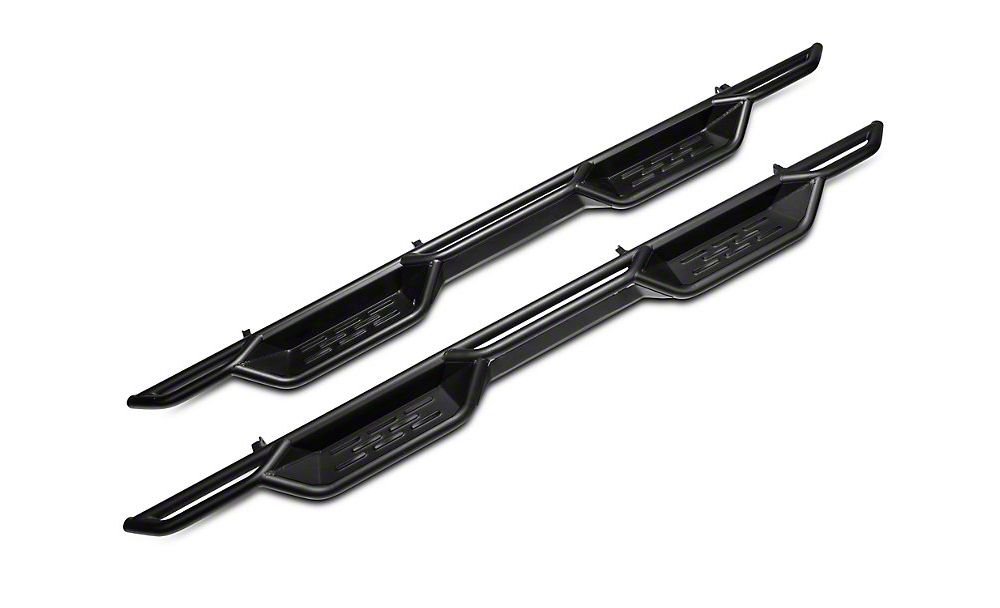 Barricade NB1 Running Boards; Textured Black (20-25 Sierra 3500 HD Double Cab)
