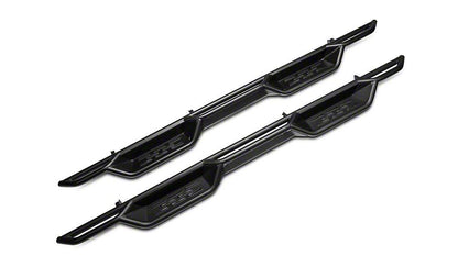 Barricade NB1 Running Boards; Textured Black (20-25 Sierra 3500 HD Double Cab)