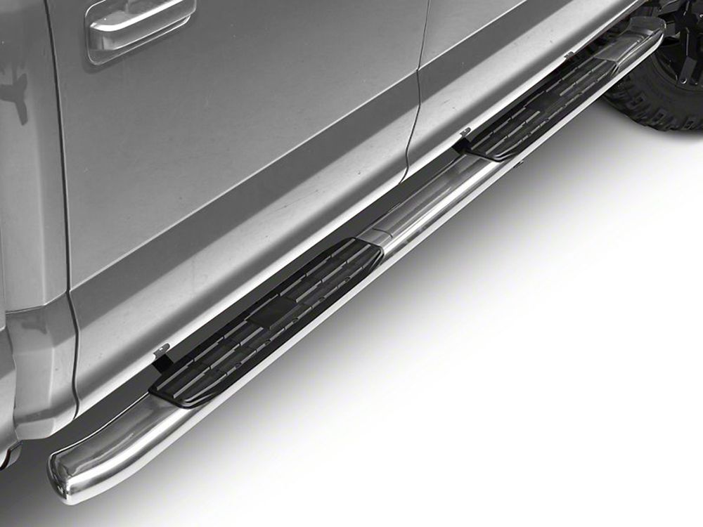 Barricade PNC Side Step Bars; Stainless Steel (20-25 Sierra 3500 HD Crew Cab)