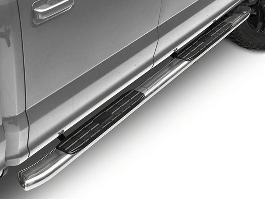 Barricade PNC Side Step Bars; Stainless Steel (20-25 Sierra 3500 HD Crew Cab)