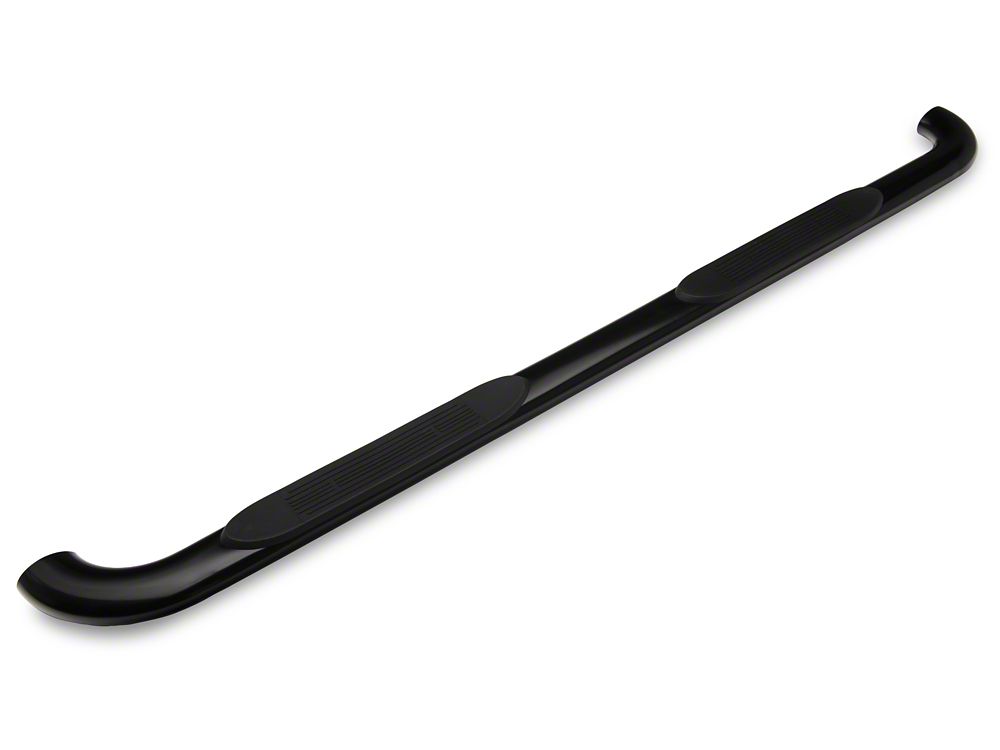 Barricade 4-Inch Oval Bent End Side Step Bars; Black (10-24 RAM 3500 Mega Cab)