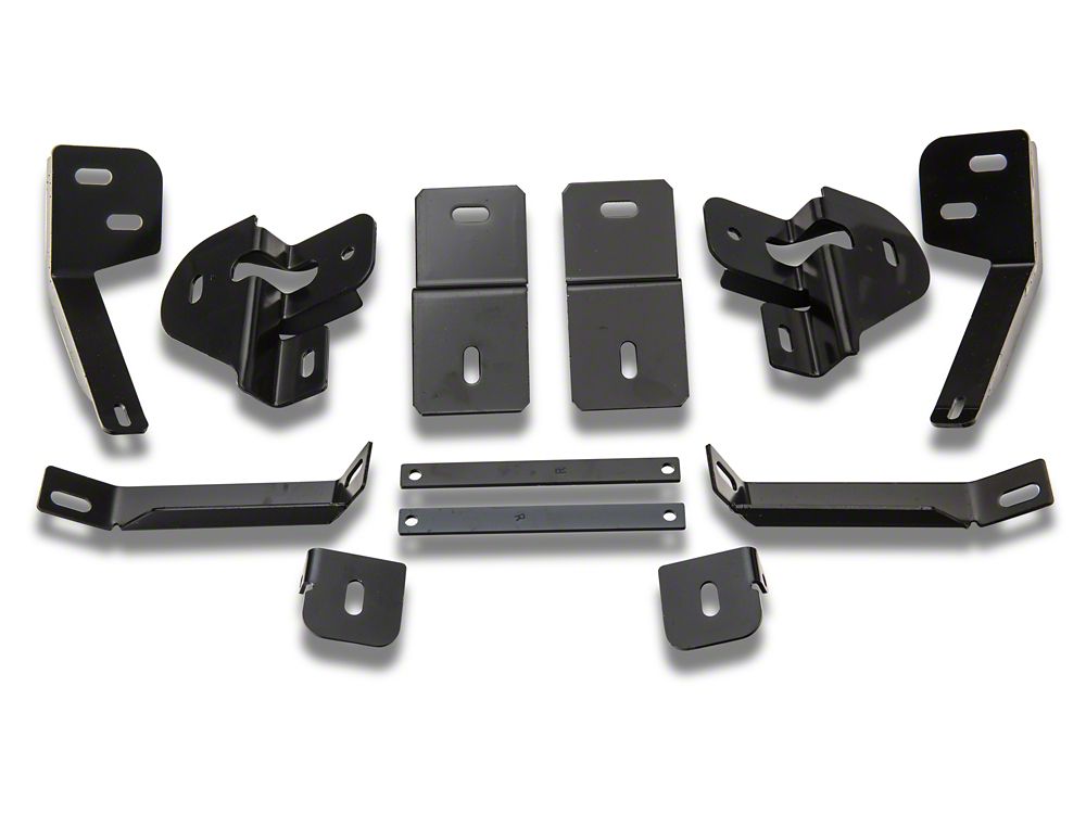 Barricade 4-Inch Oval Bent End Side Step Bars; Black (10-24 RAM 3500 Mega Cab)