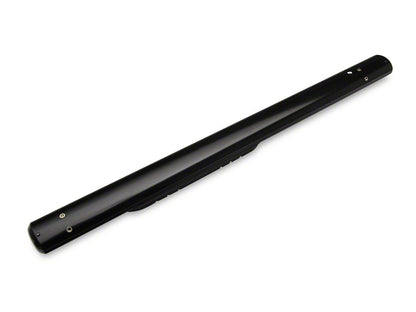 Barricade 4-Inch Oval Straight End Side Step Bars; Black (10-24 RAM 3500 Regular Cab)