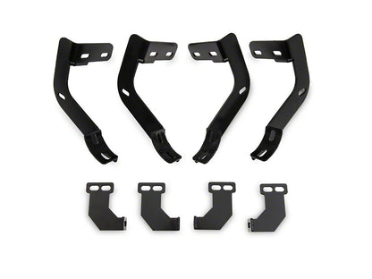 Barricade 4-Inch Oval Straight End Side Step Bars; Black (10-24 RAM 3500 Regular Cab)