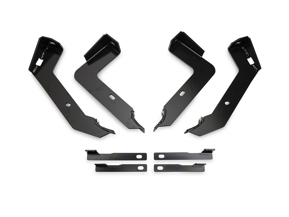 Barricade 4-Inch Oval Straight End Side Step Bars; Black (03-09 RAM 3500 Quad Cab)