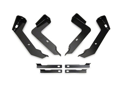 Barricade 4-Inch Oval Straight End Side Step Bars; Black (03-09 RAM 3500 Quad Cab)
