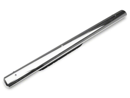 Barricade 4-Inch Oval Straight End Side Step Bars; Stainless Steel (10-24 RAM 3500 Regular Cab)