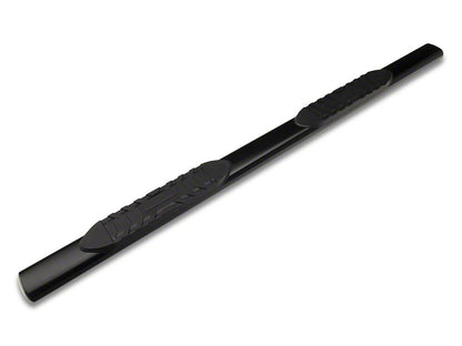 Barricade 5-Inch Oval Straight End Side Step Bars; Gloss Black (10-24 RAM 3500 Crew Cab)