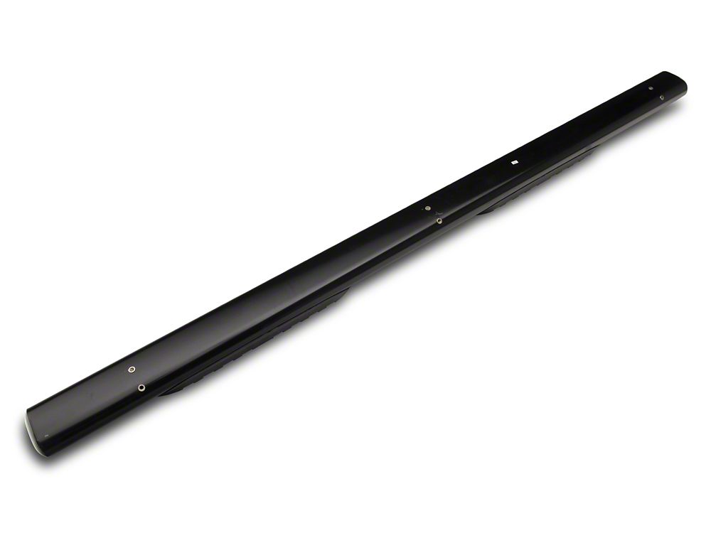 Barricade 5-Inch Oval Straight End Side Step Bars; Gloss Black (10-24 RAM 3500 Crew Cab)