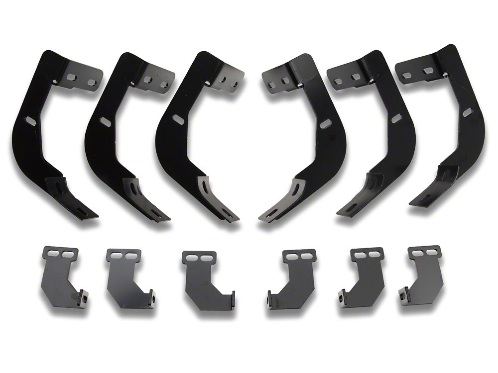 Barricade 5-Inch Oval Straight End Side Step Bars; Gloss Black (10-24 RAM 3500 Crew Cab)